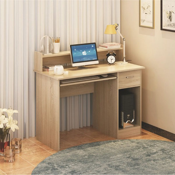 Modern compact computer desk for home office with 1 drawer8